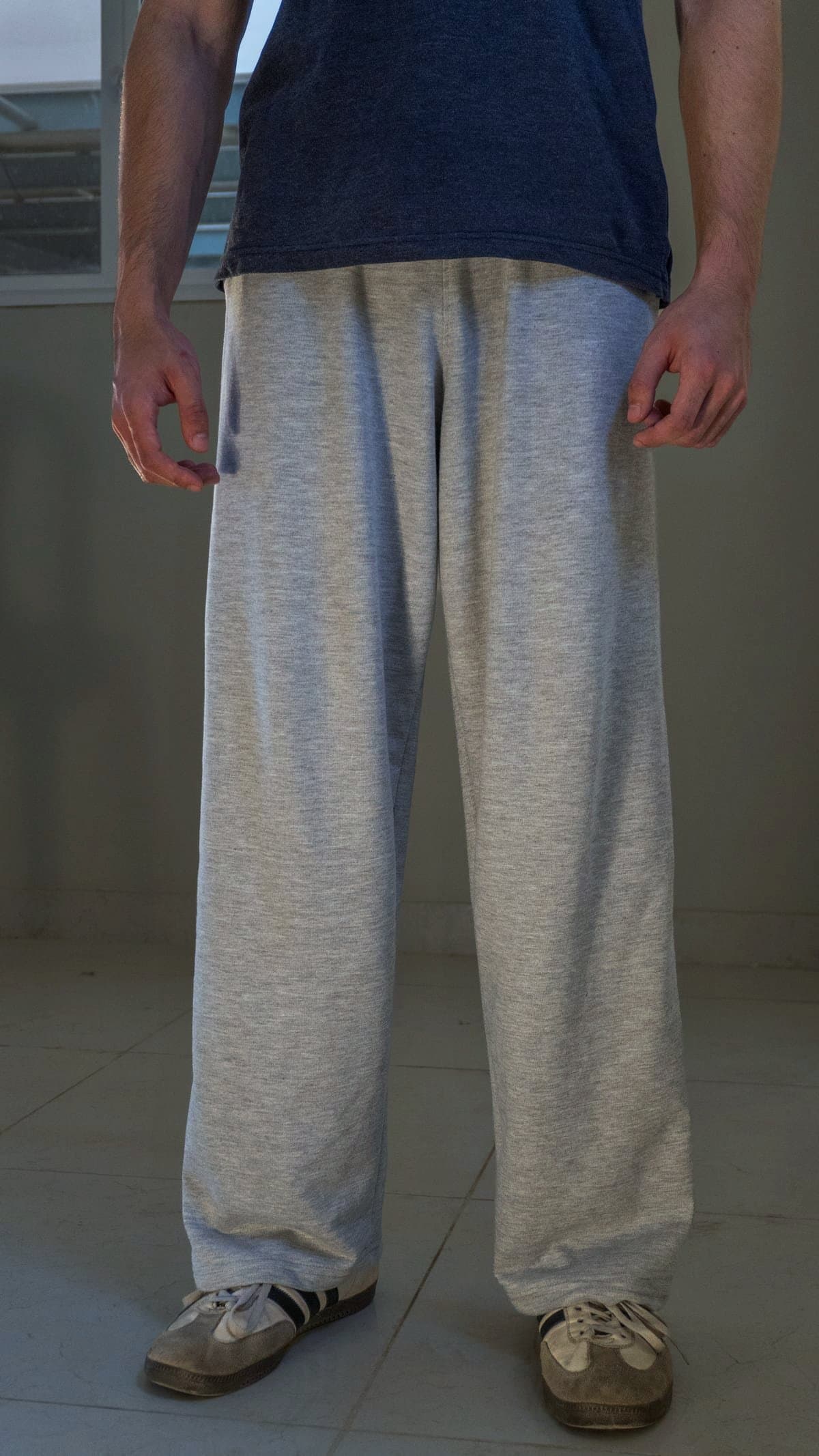 Straight Fit Sweatpants - Cloud Grey